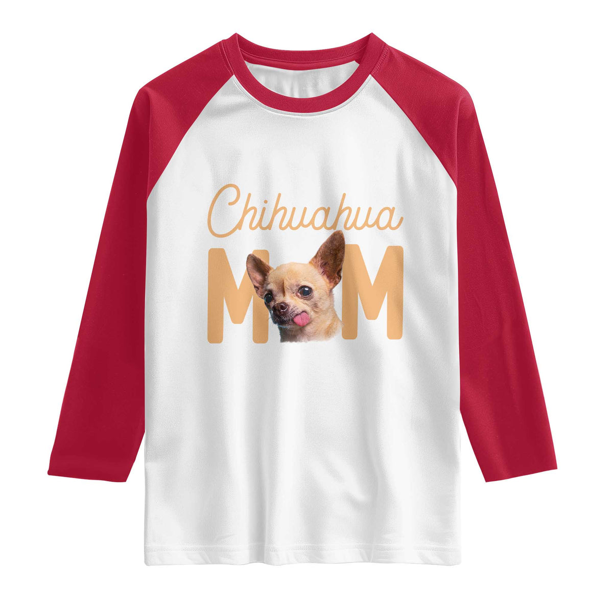 Proud Dog Mom Chihuahua Raglan Shirt Mothers Day Lover Gift