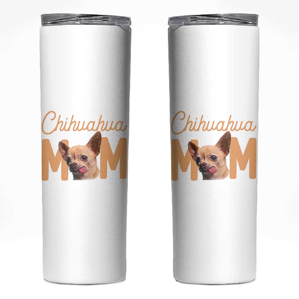 Proud Dog Mom Chihuahua Skinny Tumbler Mothers Day Lover Gift