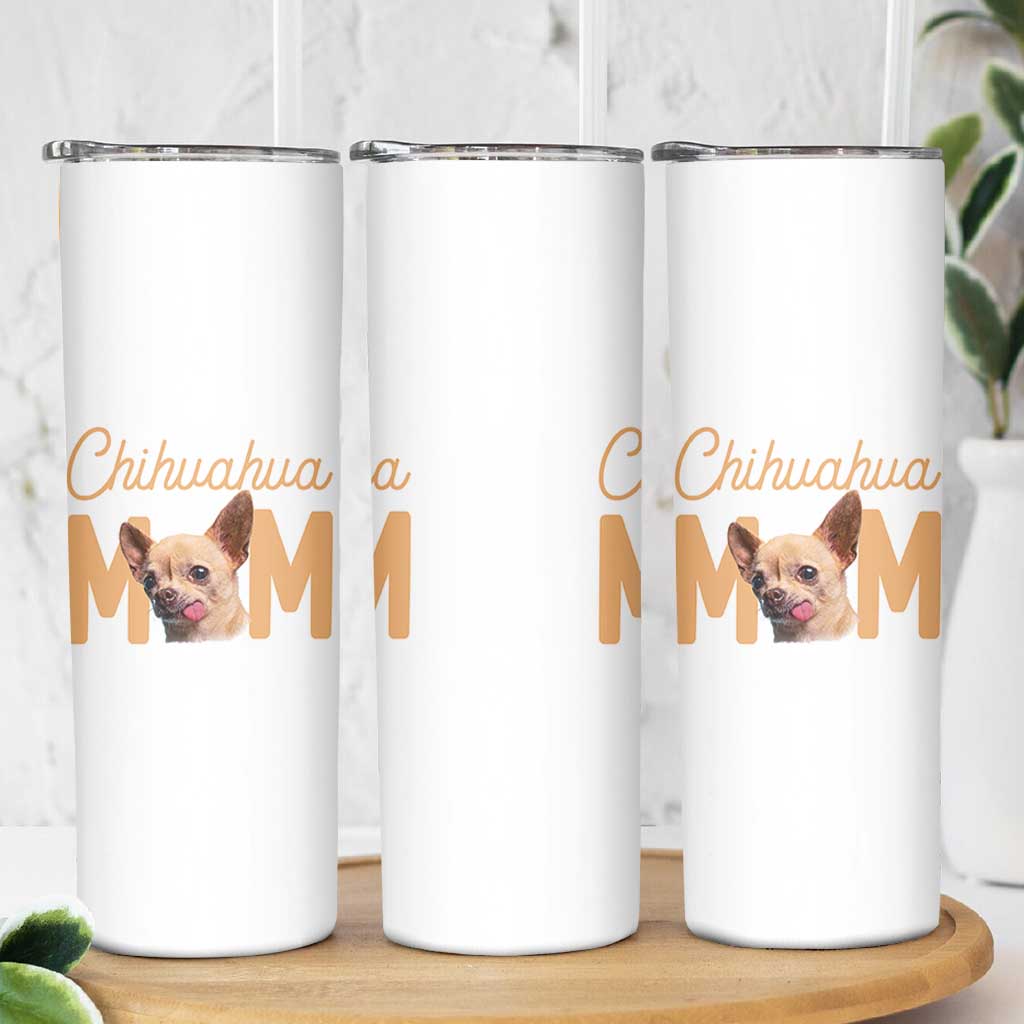 Proud Dog Mom Chihuahua Skinny Tumbler Mothers Day Lover Gift