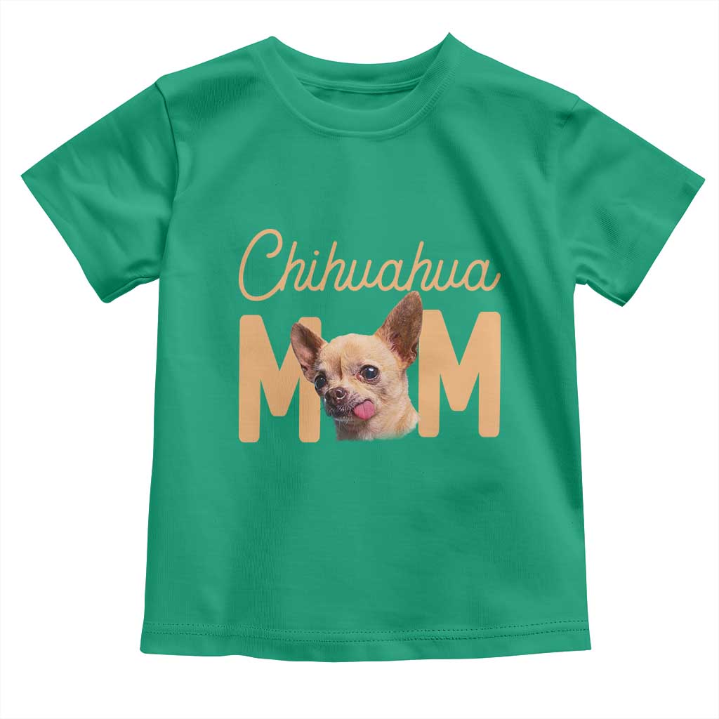 Proud Dog Mom Chihuahua Toddler T Shirt Mothers Day Lover Gift