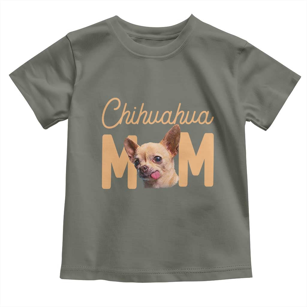 Proud Dog Mom Chihuahua Toddler T Shirt Mothers Day Lover Gift