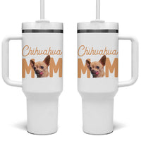 Proud Dog Mom Chihuahua Tumbler With Handle Mothers Day Lover Gift