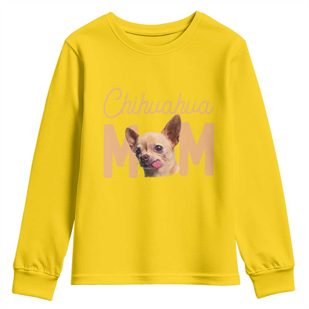 Proud Dog Mom Chihuahua Youth Sweatshirt Mothers Day Lover Gift