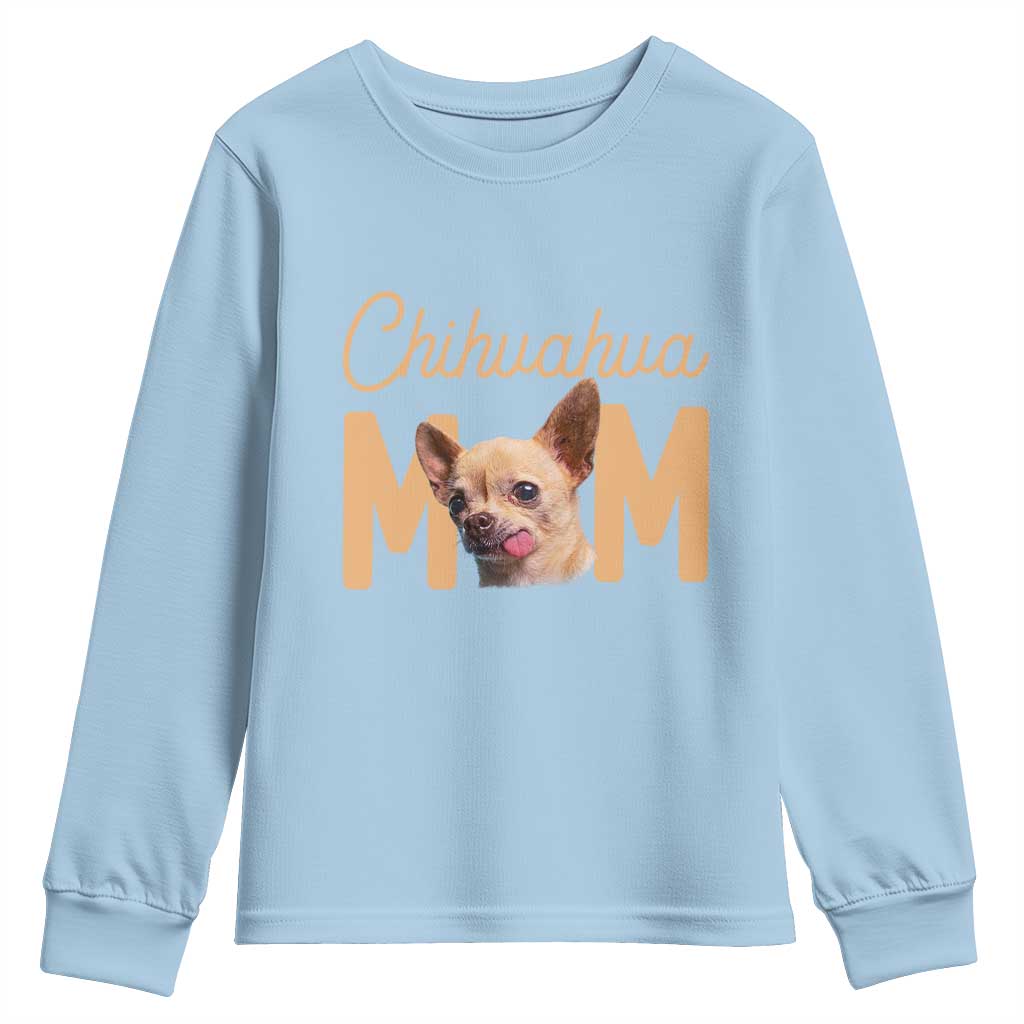 Proud Dog Mom Chihuahua Youth Sweatshirt Mothers Day Lover Gift