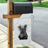 Funny Chihuahua Coffee Lover Garden Flag Do Not Talk To Me Yet