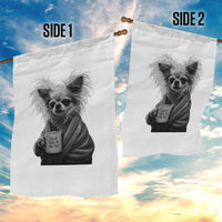 Funny Chihuahua Coffee Lover Garden Flag Do Not Talk To Me Yet