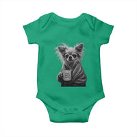 Funny Chihuahua Coffee Lover Baby Onesie Do Not Talk To Me Yet