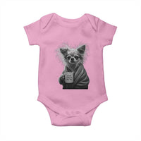 Funny Chihuahua Coffee Lover Baby Onesie Do Not Talk To Me Yet