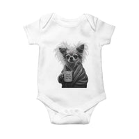Funny Chihuahua Coffee Lover Baby Onesie Do Not Talk To Me Yet