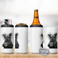 Funny Chihuahua Coffee Lover 4 in 1 Can Cooler Tumbler Do Not Talk To Me Yet