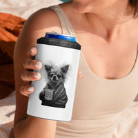 Funny Chihuahua Coffee Lover 4 in 1 Can Cooler Tumbler Do Not Talk To Me Yet