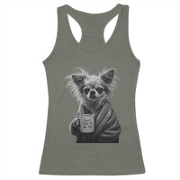 Funny Chihuahua Coffee Lover Racerback Tank Top Do Not Talk To Me Yet