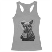 Funny Chihuahua Coffee Lover Racerback Tank Top Do Not Talk To Me Yet