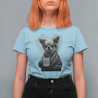 Funny Chihuahua Coffee Lover T Shirt For Women Do Not Talk To Me Yet
