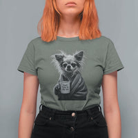 Funny Chihuahua Coffee Lover T Shirt For Women Do Not Talk To Me Yet