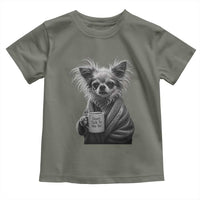 Funny Chihuahua Coffee Lover Toddler T Shirt Do Not Talk To Me Yet