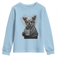 Funny Chihuahua Coffee Lover Youth Sweatshirt Do Not Talk To Me Yet