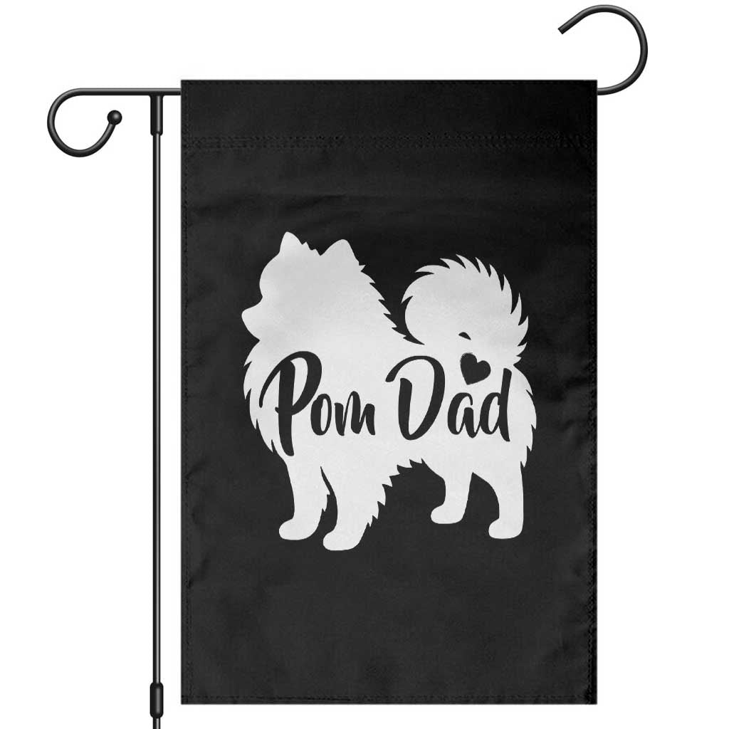 Proud Pomeranian Dad Garden Flag Small Breed Dog Owner Gift
