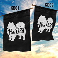 Proud Pomeranian Dad Garden Flag Small Breed Dog Owner Gift