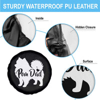 Proud Pomeranian Dad Spare Tire Cover Small Breed Dog Owner Gift