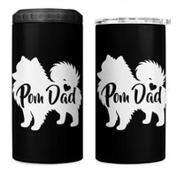 Proud Pomeranian Dad 4 in 1 Can Cooler Tumbler Small Breed Dog Owner Gift