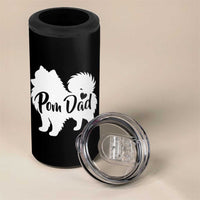 Proud Pomeranian Dad 4 in 1 Can Cooler Tumbler Small Breed Dog Owner Gift