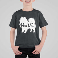 Proud Pomeranian Dad T Shirt For Kid Small Breed Dog Owner Gift