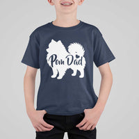 Proud Pomeranian Dad T Shirt For Kid Small Breed Dog Owner Gift