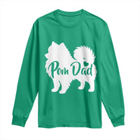 Proud Pomeranian Dad Long Sleeve Shirt Small Breed Dog Owner Gift