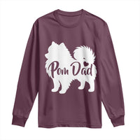 Proud Pomeranian Dad Long Sleeve Shirt Small Breed Dog Owner Gift
