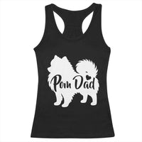 Proud Pomeranian Dad Racerback Tank Top Small Breed Dog Owner Gift