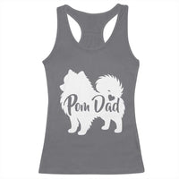 Proud Pomeranian Dad Racerback Tank Top Small Breed Dog Owner Gift