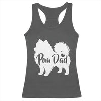 Proud Pomeranian Dad Racerback Tank Top Small Breed Dog Owner Gift