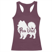 Proud Pomeranian Dad Racerback Tank Top Small Breed Dog Owner Gift