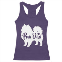 Proud Pomeranian Dad Racerback Tank Top Small Breed Dog Owner Gift