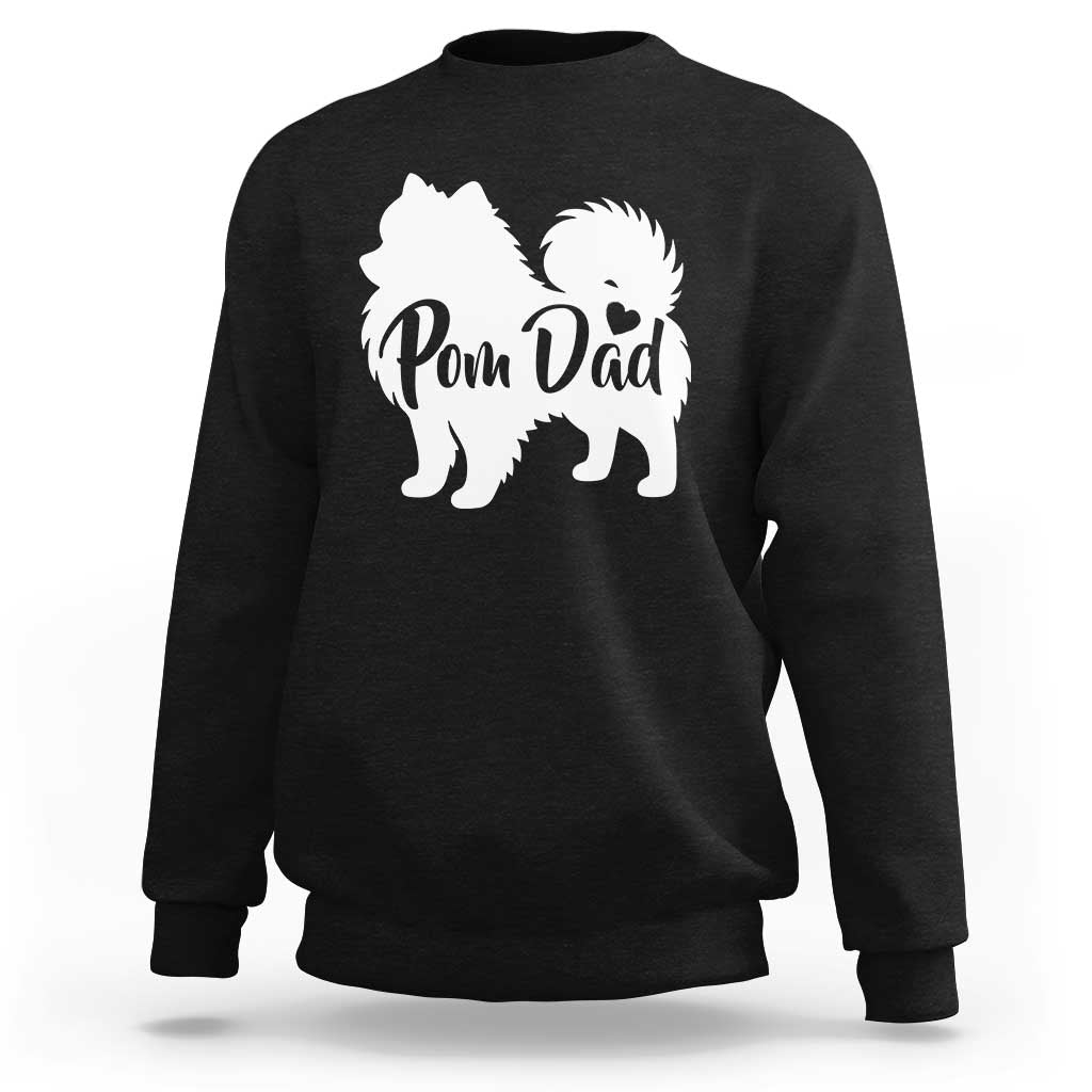 Proud Pomeranian Dad Sweatshirt Small Breed Dog Owner Gift