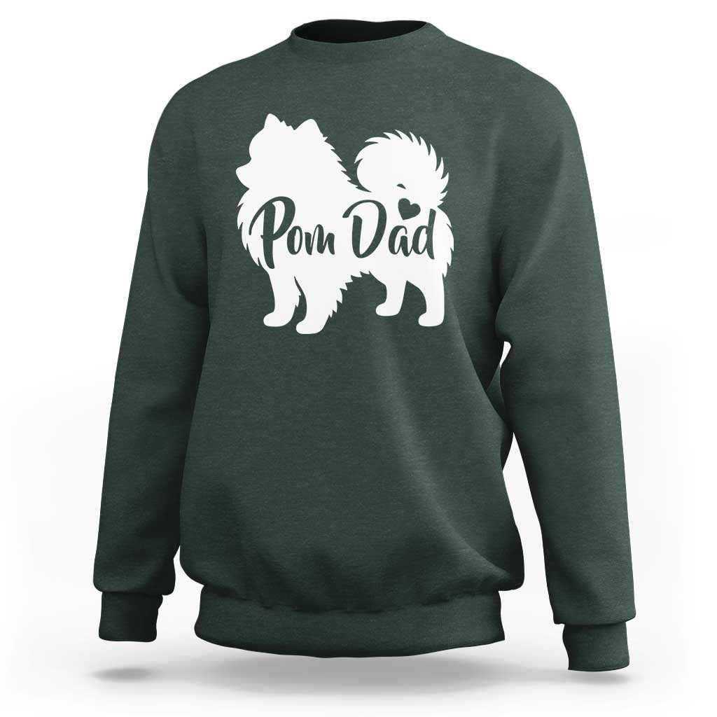 Proud Pomeranian Dad Sweatshirt Small Breed Dog Owner Gift