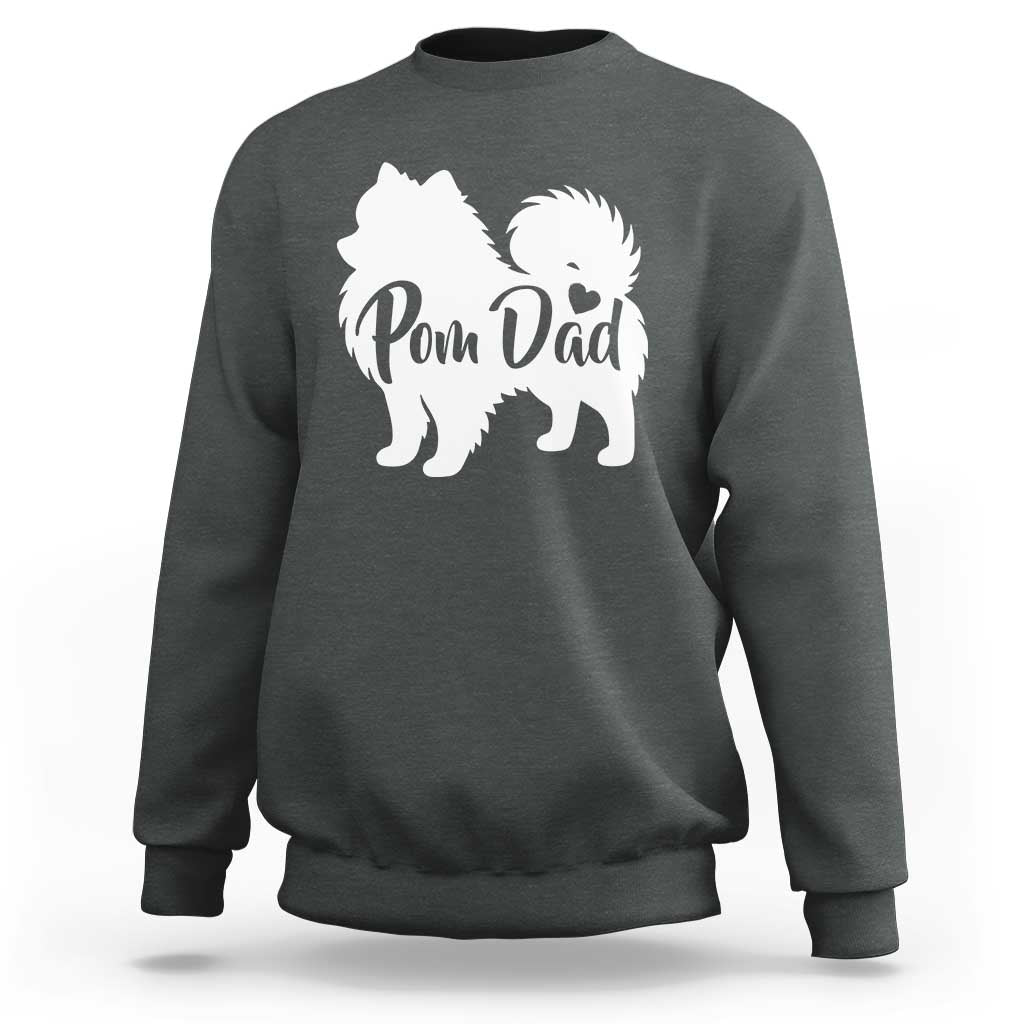 Proud Pomeranian Dad Sweatshirt Small Breed Dog Owner Gift