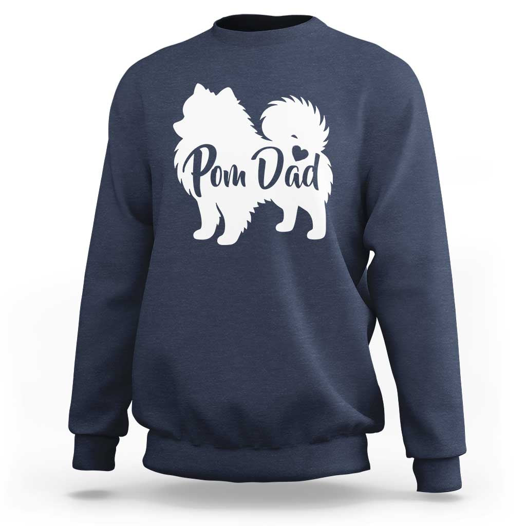Proud Pomeranian Dad Sweatshirt Small Breed Dog Owner Gift
