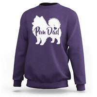 Proud Pomeranian Dad Sweatshirt Small Breed Dog Owner Gift
