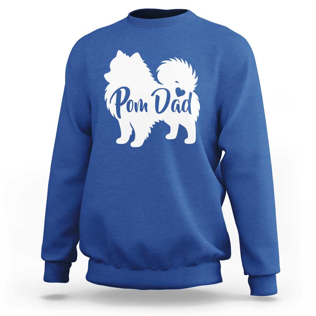 Proud Pomeranian Dad Sweatshirt Small Breed Dog Owner Gift