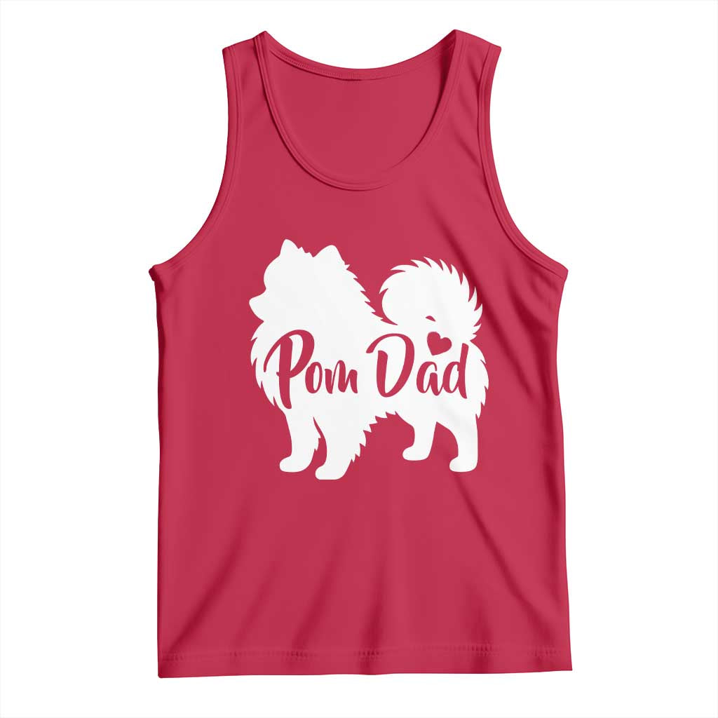 Proud Pomeranian Dad Tank Top Small Breed Dog Owner Gift