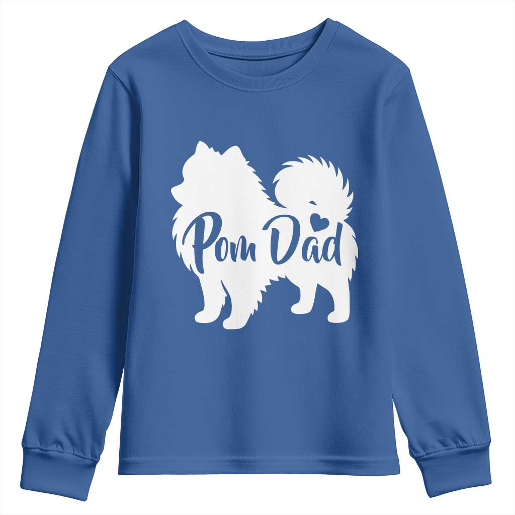Proud Pomeranian Dad Youth Sweatshirt Small Breed Dog Owner Gift