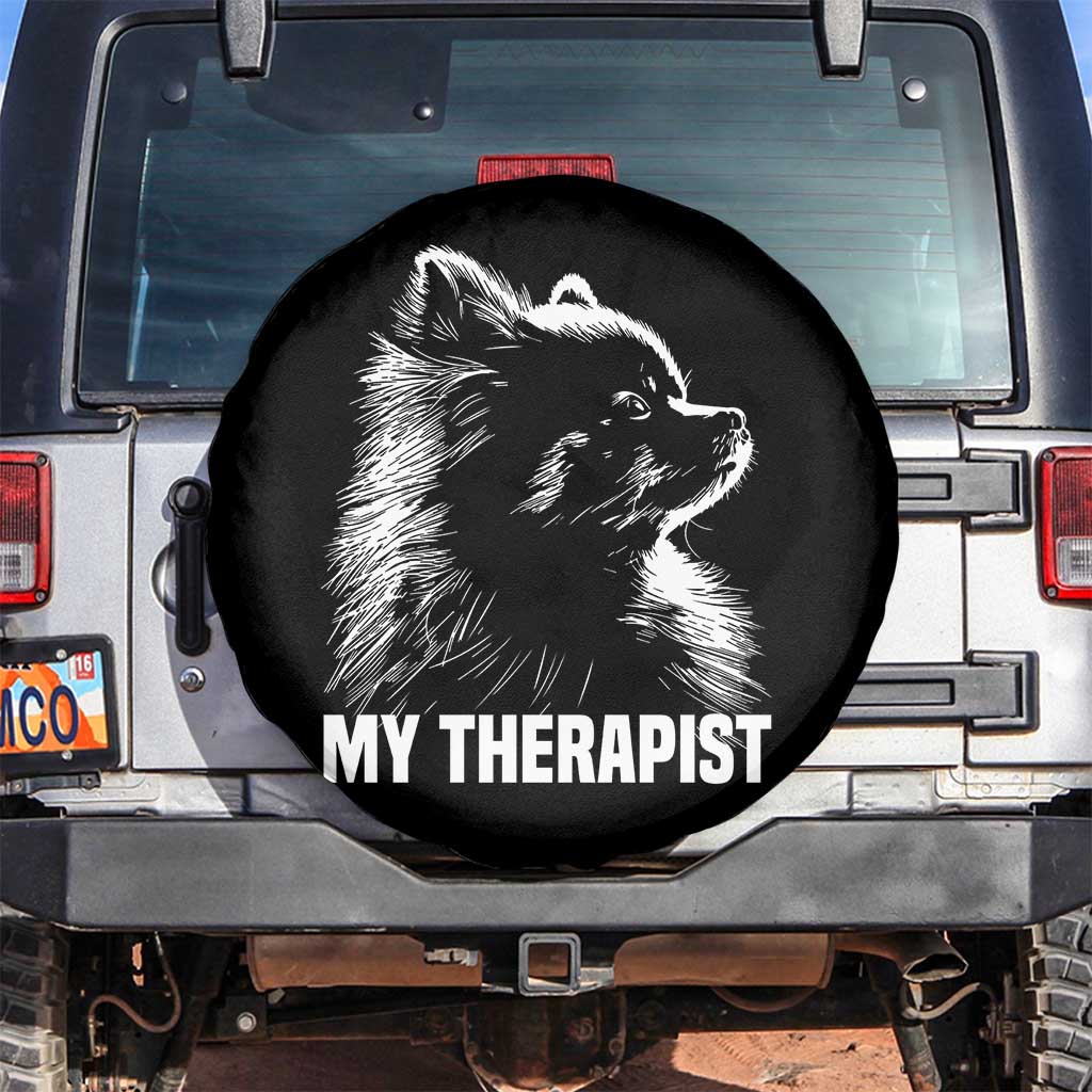 My Therapist Is A Pomeranian Spare Tire Cover Dog Lover Gift Idea