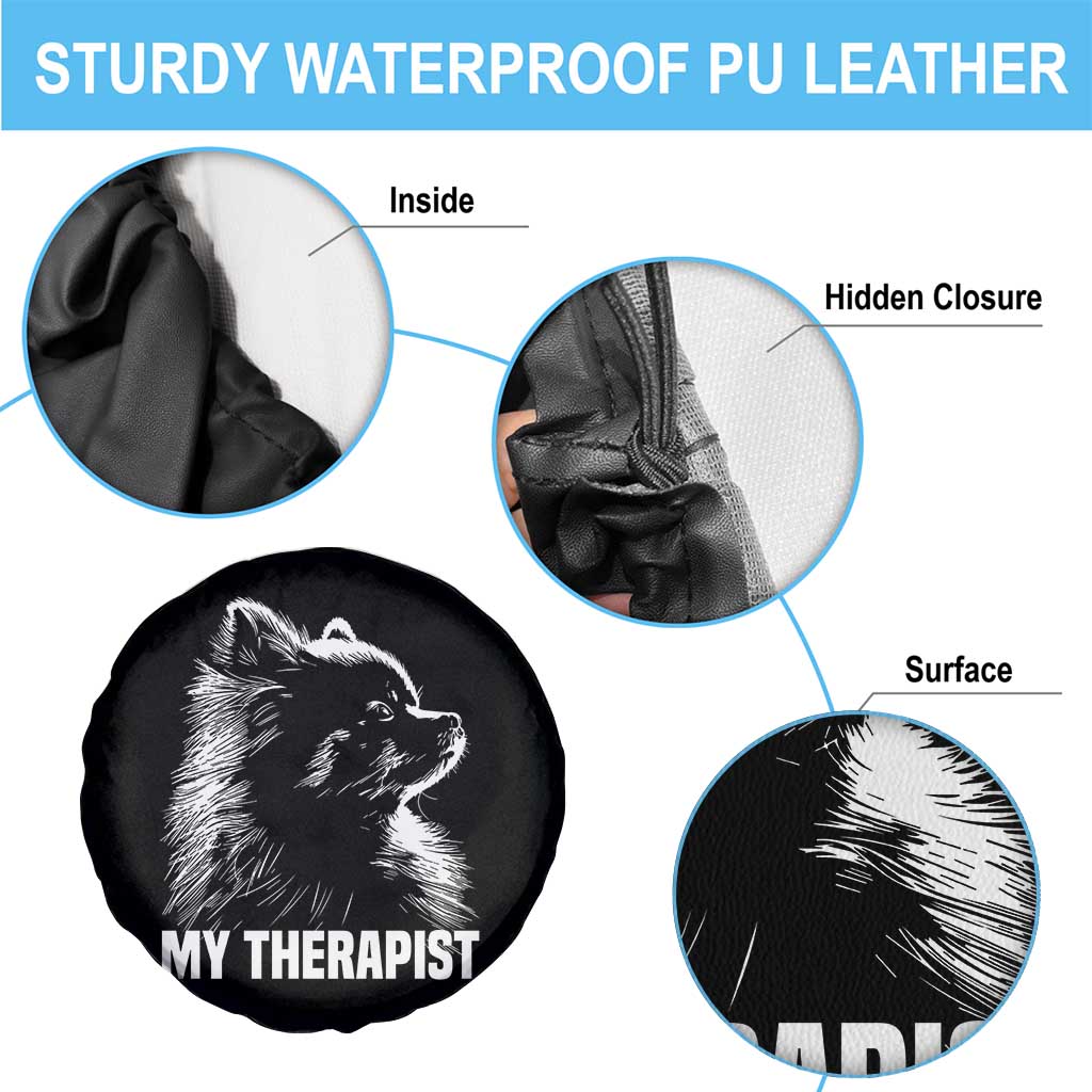 My Therapist Is A Pomeranian Spare Tire Cover Dog Lover Gift Idea