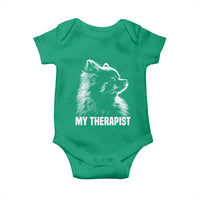 My Therapist Is A Pomeranian Baby Onesie Dog Lover Gift Idea
