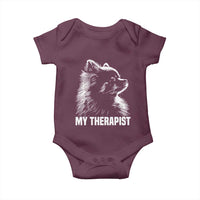 My Therapist Is A Pomeranian Baby Onesie Dog Lover Gift Idea