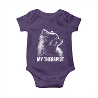 My Therapist Is A Pomeranian Baby Onesie Dog Lover Gift Idea