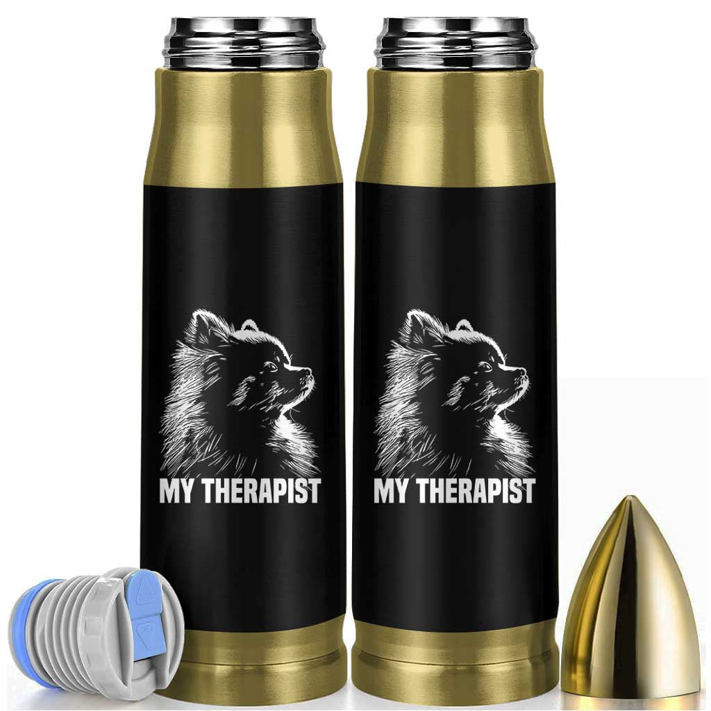 My Therapist Is A Pomeranian Bullet Tumbler Dog Lover Gift Idea