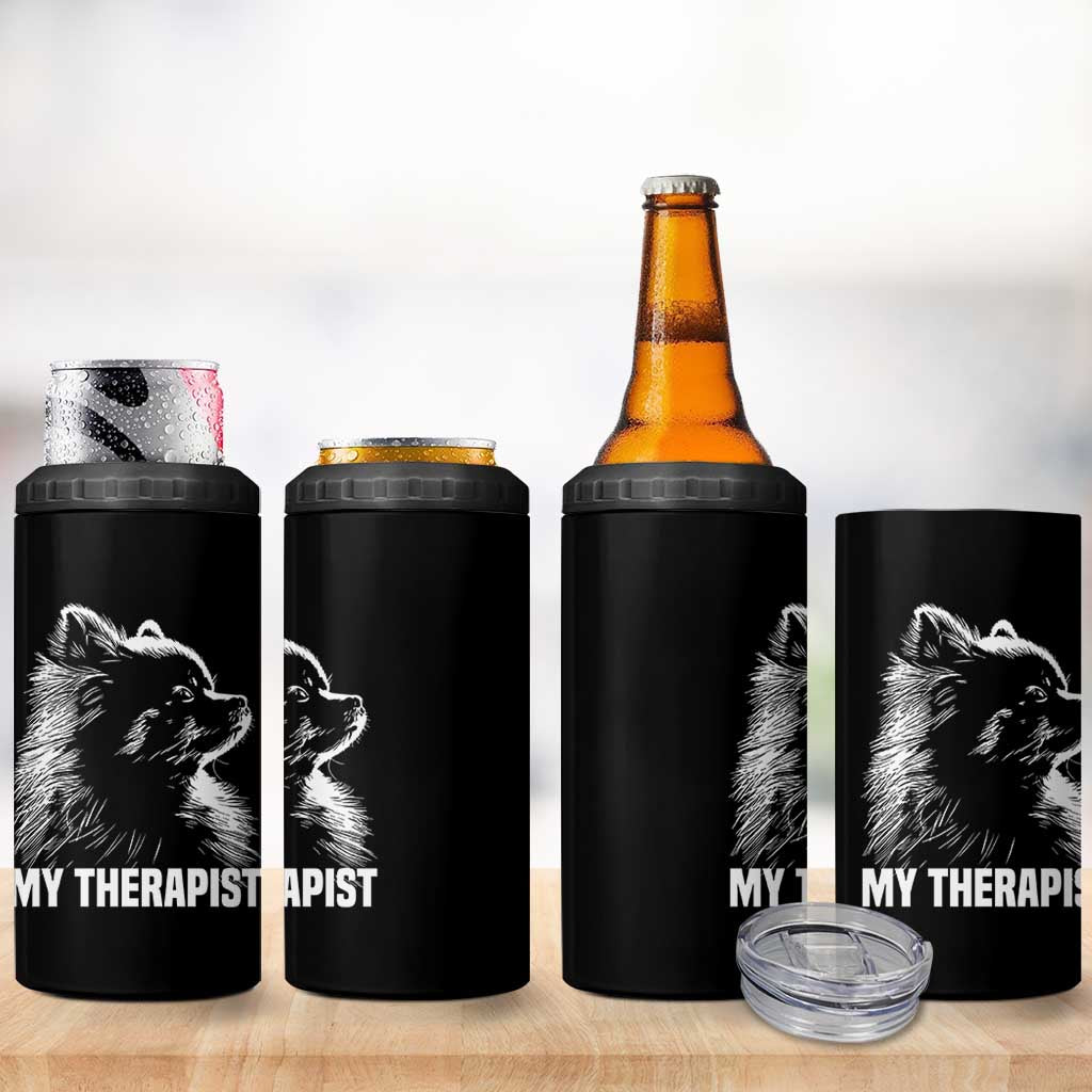 My Therapist Is A Pomeranian 4 in 1 Can Cooler Tumbler Dog Lover Gift Idea